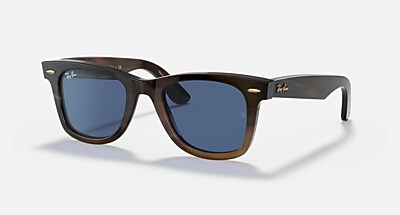 ORIGINAL WAYFARER HORN Sunglasses in Dark Brown and G-15 Green (50