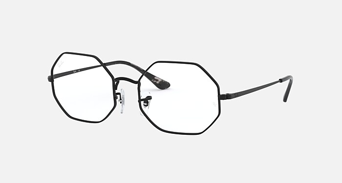 RB1972V OCTAGON Eyeglasses with Black and Clear (51-19) - RB1972V
