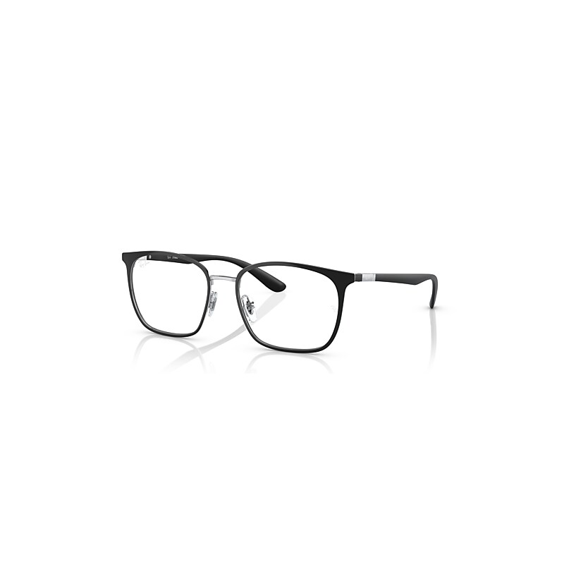 Ray-Ban Eyeglasses   Optics - Black Frame Clear Lenses Polarized 54-17, RB6486
