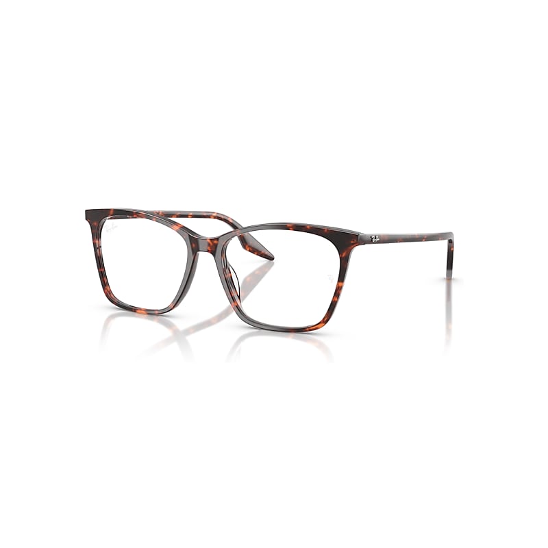 Ray - Ban Transparent Woman Rx5422 8423 Optical Frames Acetate Red Cat Eye Normal - Image 3