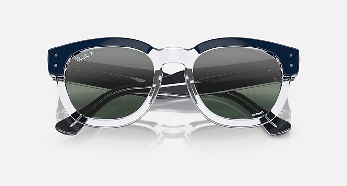 MEGA HAWKEYE CHROMANCE Sunglasses in Blue On Transparent and Clear
