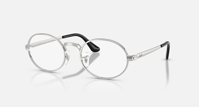 RB3774D OPTICS メガネ シルバー と クリア (55-19) - RB3774VD