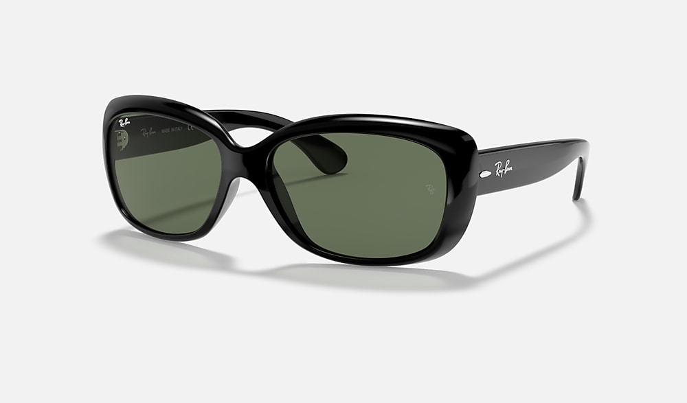 JACKIE OHH Sunglasses in Black and Dark Green (58-17) - RB4101