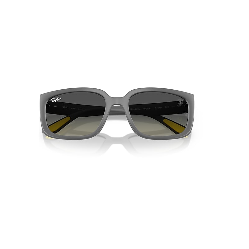Ray-Ban Unisex Sunglass RB4443M Scuderia Ferrari Collection - Frame color: Grey, Lens color: Light Grey Gradient
