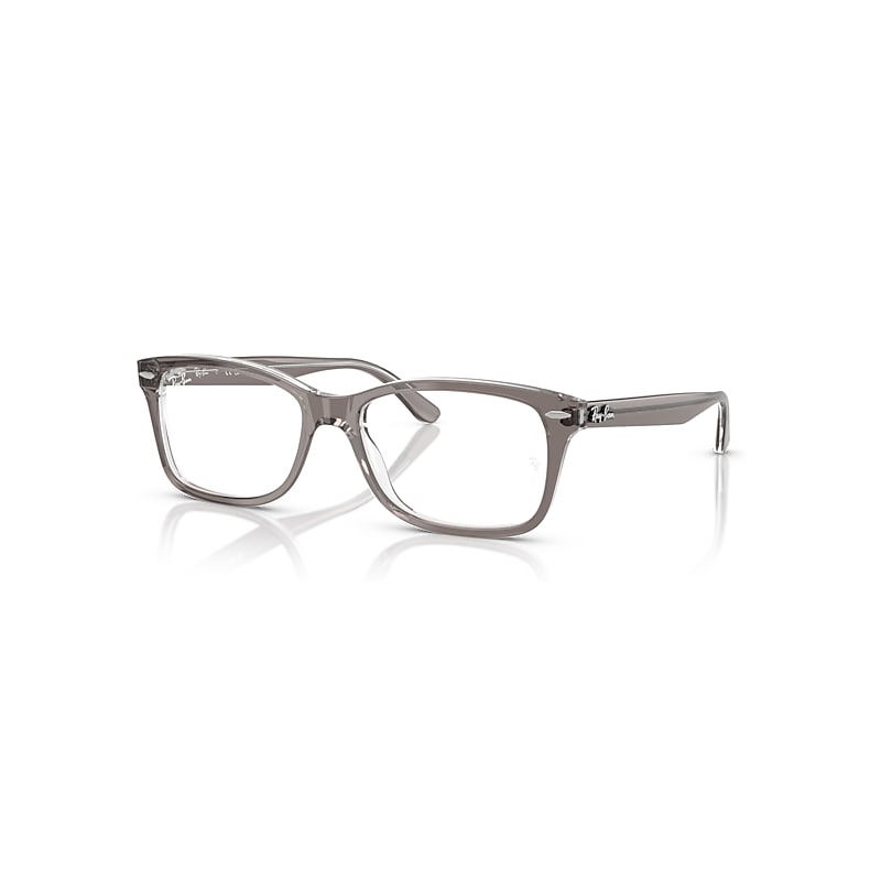 Ray-Ban Eyeglasses Unisex Rb5428 Optics - Transparent Grey Frame Clear Lenses Polarized 53-17
