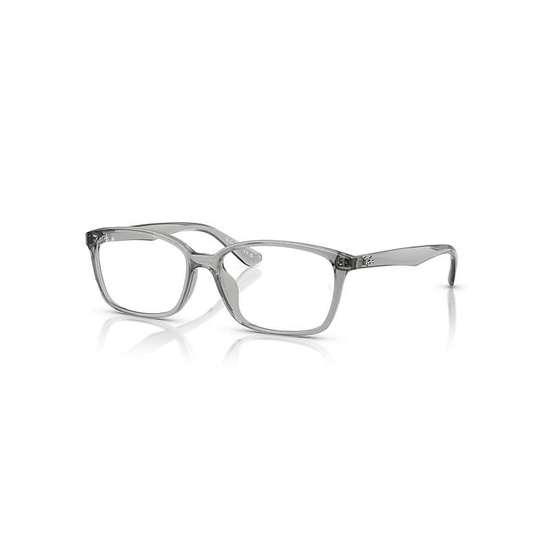 Ray-Ban Eyeglasses Unisex Rb7094d Optics - Transparent Grey Frame Clear Lenses Polarized 55-16