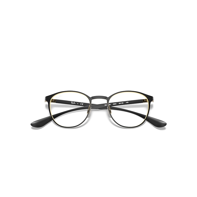 Ray-Ban Rb6355 Optics Optical Gold Frame Clear Lenses Polarized 50-20