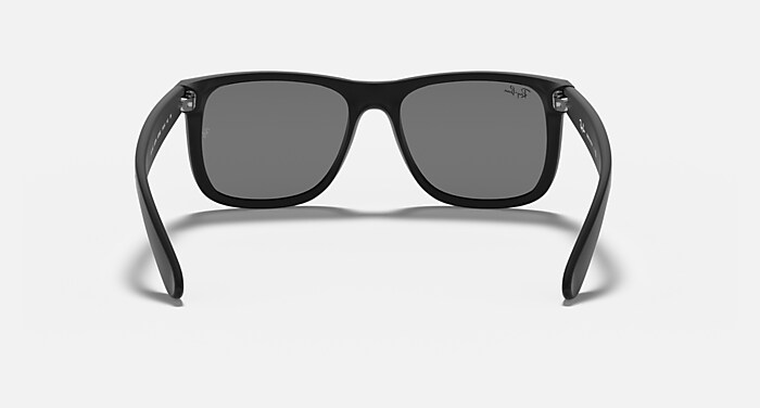 ★Rayn@ ★ JUSTIN COLOR MIX Sunglasses in Rubber Black and Grey Mirror Silver