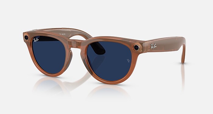 RAY-BAN META (GEN 1) HEADLINER AI Glasses in Caramel and Clear