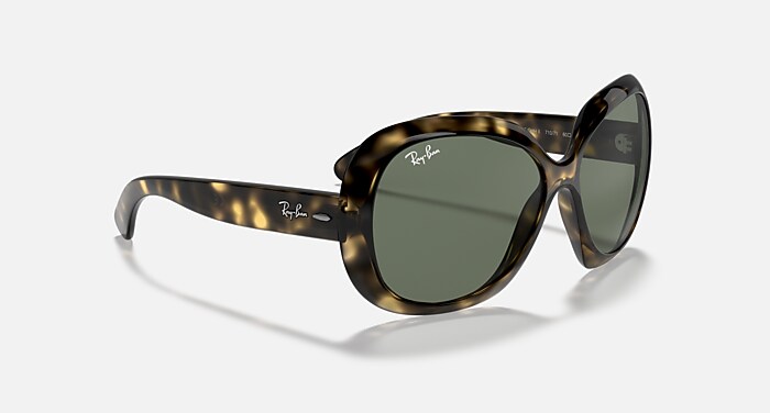 JACKIE OHH II Sunglasses in Light Havana and Green Classic  display picture 2