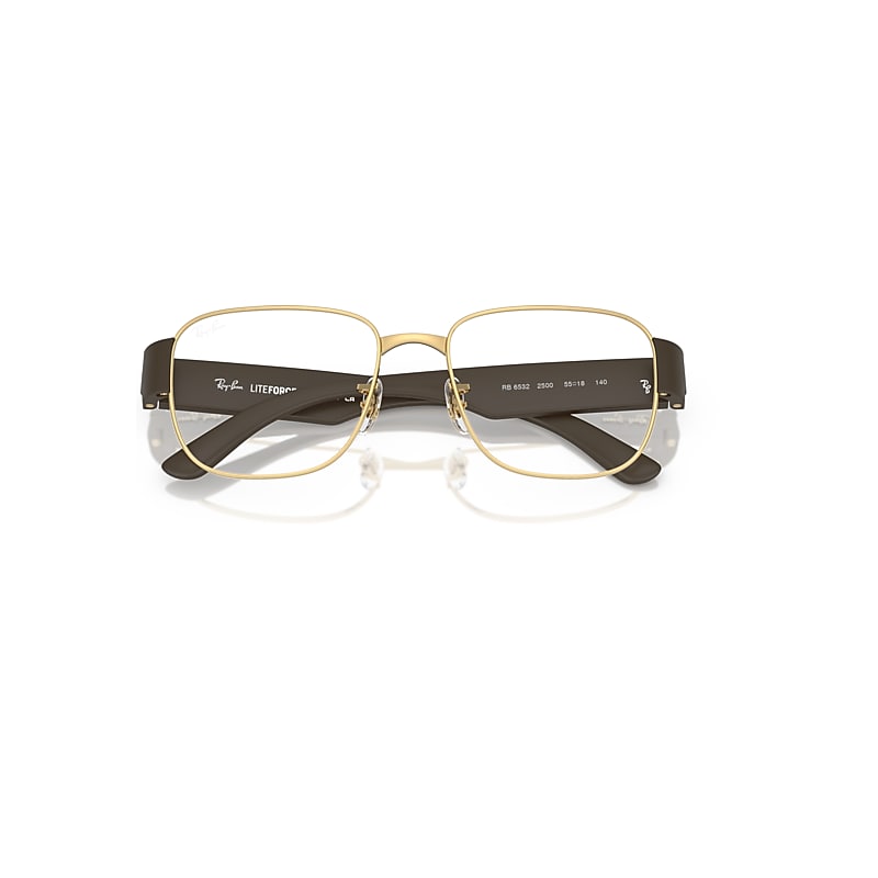 RB6532 OPTICS Eyeglasses with Arista Gold and Clear (53-18