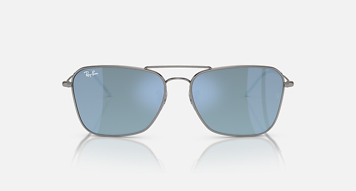 CARAVAN REVERSE Sunglasses in Gunmetal and Light Blue (58-15