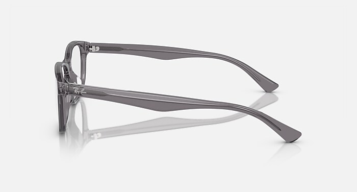 RB5315D OPTICS Eyeglasses with Transparent Grey and Demo Lens (55