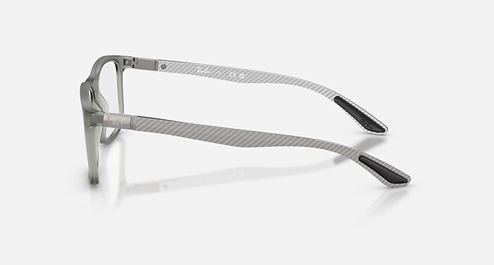 RB8908 OPTICS Eyeglasses with Matte Transparent Grey and Clear (53