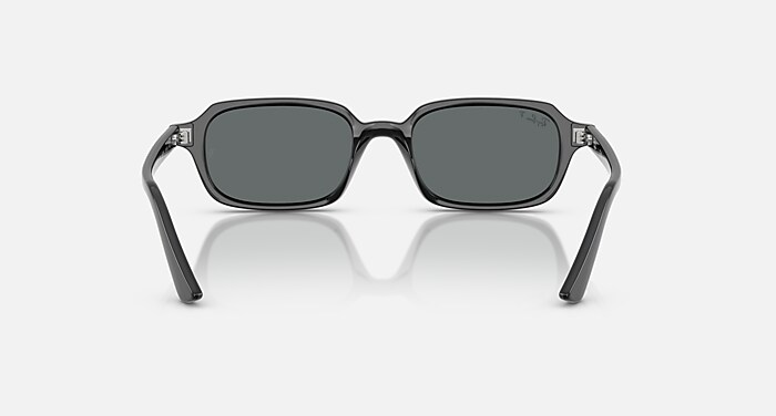 ZURI BIO-BASED Sunglasses in Black and Dark Grey Polarized