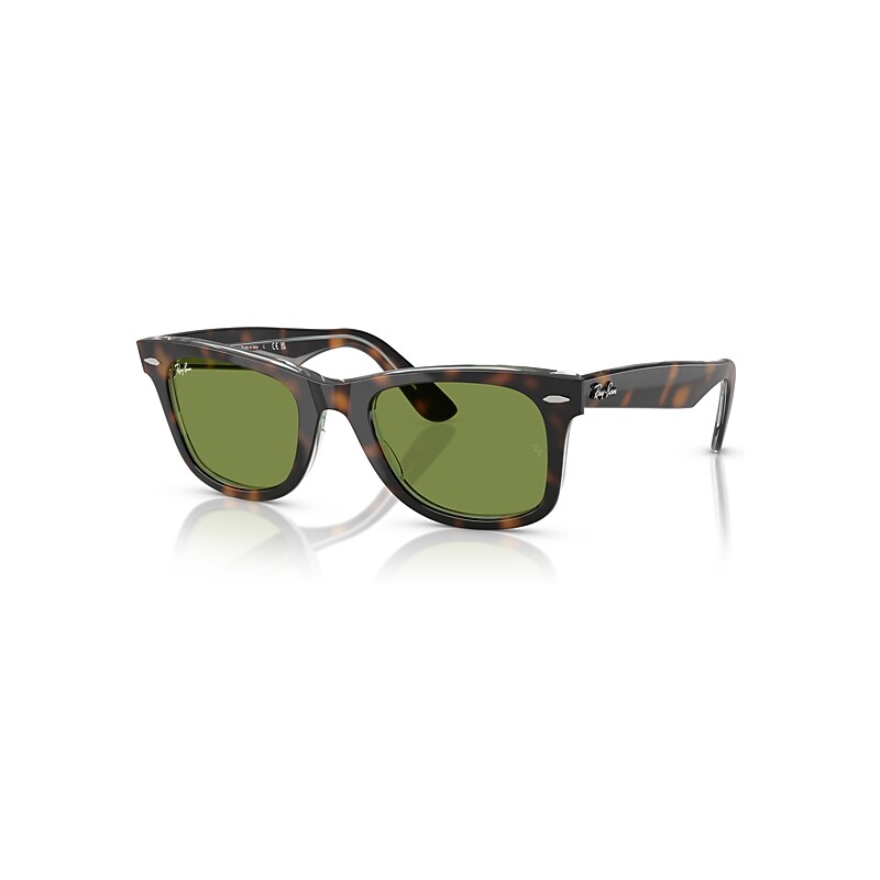 Ray-Ban Sunglasses  Original Wayfarer Classic - Dark Havana  Frame Green Lenses 50-22, RB2140