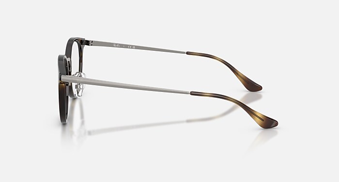 RB7266D OPTICS Eyeglasses with Havana and Clear (49-20) - RB7266D