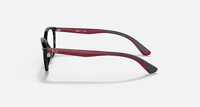 RayBan サングラス RB1612 OPTICS KIDS Polarized Eyeglasses with Black and Clear (48
