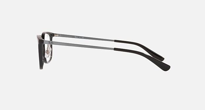 RB7182 OPTICS メガネ ブラック と クリア (53-18) - RB7182D