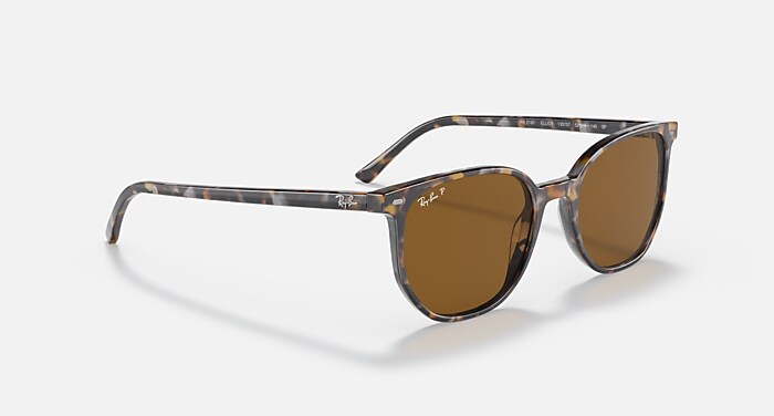 ELLIOT Polarized Sunglasses in Havana Brown Grey and Brown