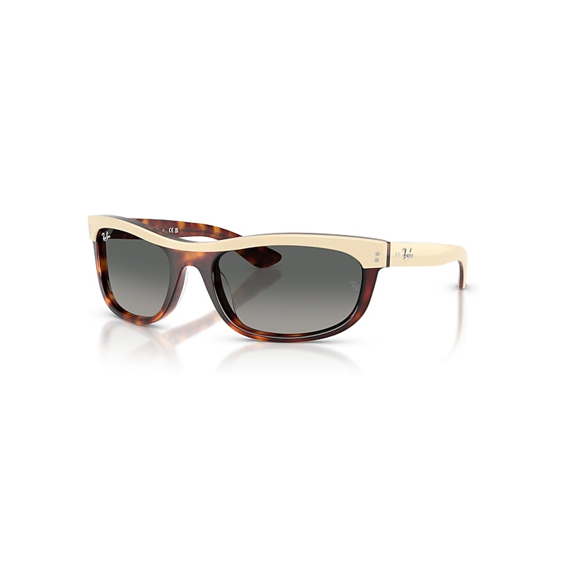 Ray-Ban Sunglasses  Balorama Street Neat - Beige Havana Frame Grey Lenses 62-19, RB2489