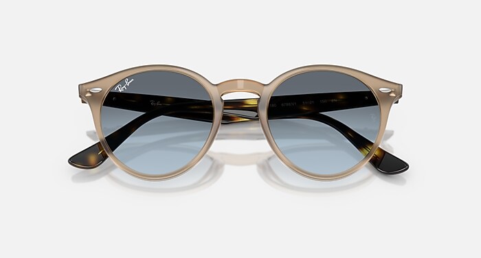 RB2180 Sunglasses in Turtledove and Blue Gradient Grey (51-21