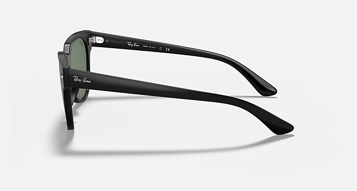 Ray-Ban Blaze Meteor Sunglasses RB4368N Polished Black Frame with Green Lenses BLAZE METEOR Sunglasses in Black and Green Classic (0-145  main image 4