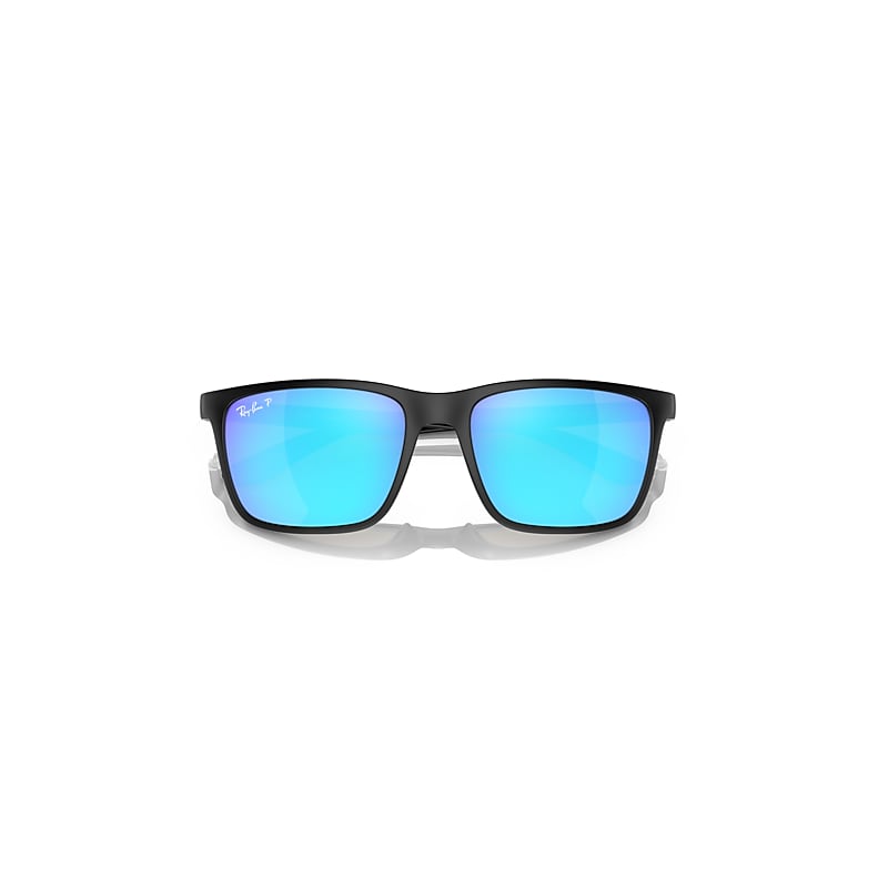 Ray-Ban Rb4385 Polarized+ Lenses Sunglasses Black Frame Green Lenses Polarized 58-18