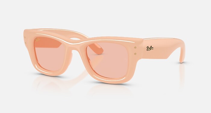 Ray ban asap rocky wayfarer puffer sunglasses nude pink WAYFARER PUFFER Sunglasses in Solid Nude and Dark Pink (50  main image 2