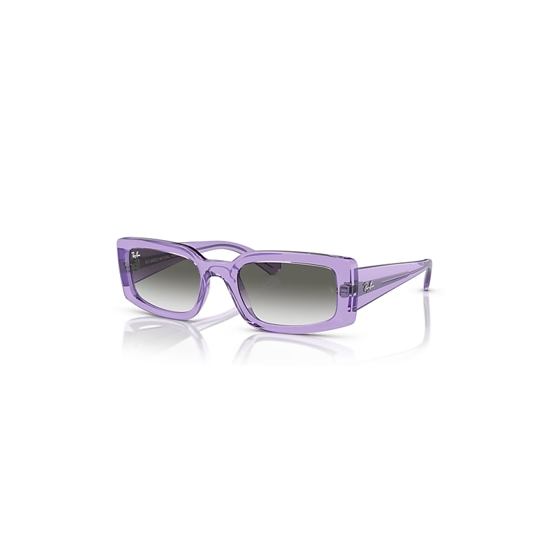 Ray-Ban Sunglasses  Kiliane Bio-Based - Transparent Violet Frame Grey Lenses 54-21, RB4395