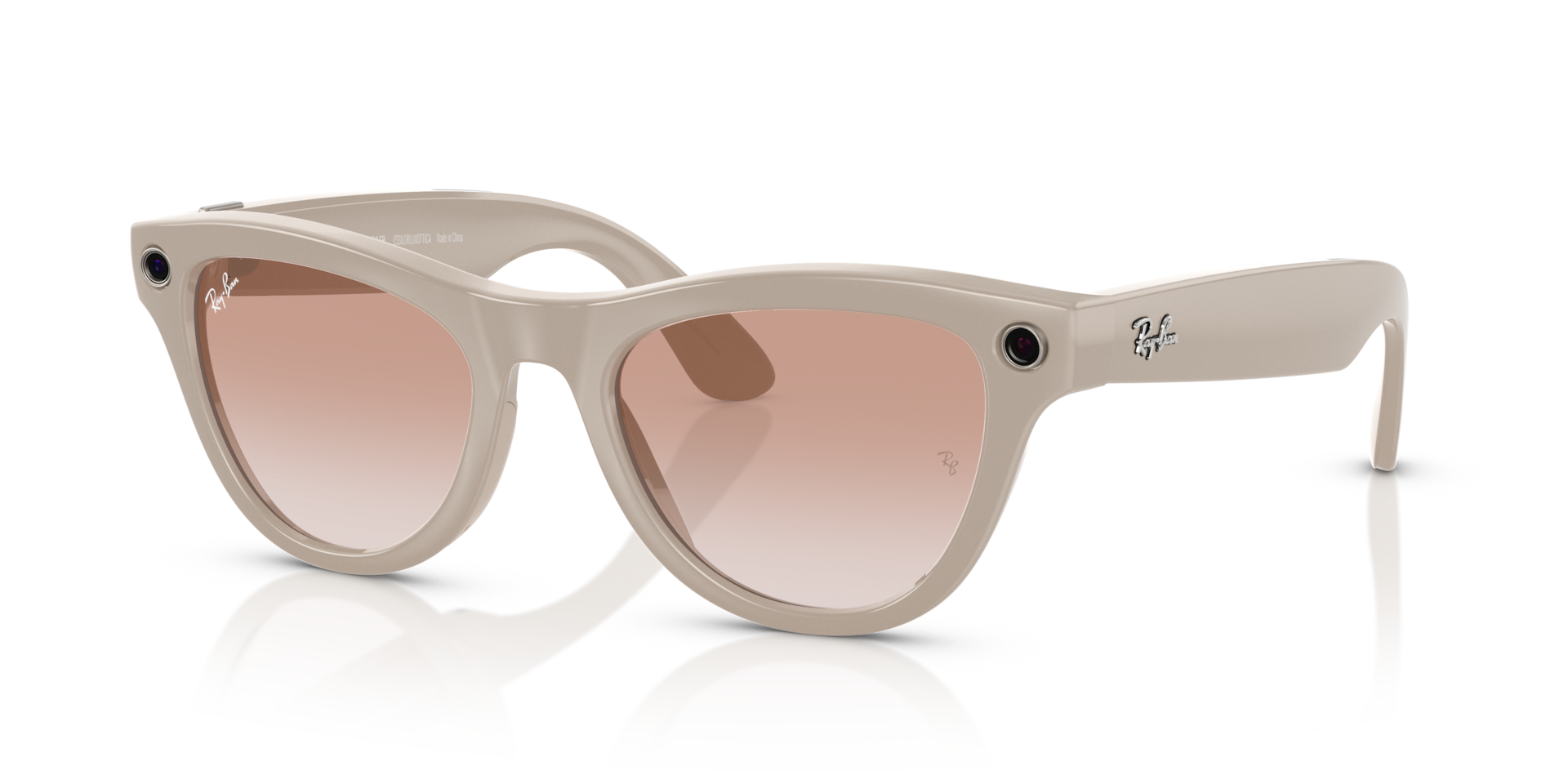 RAY-BAN META (GEN 1) SKYLER AI Glasses in Chalky Gray and Cinnamon