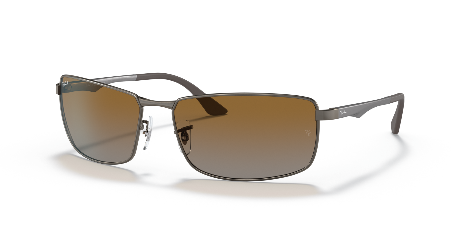 Ray-Ban Rb3498 Lunettes De Soleil - Monture Gunmetal Verres Brun 61-17 polariss 142 €