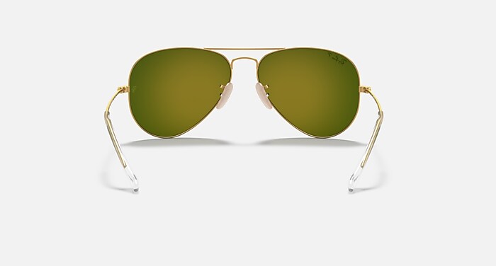 AVIATOR FLASH LENSES Sunglasses in Gold and Orange Flash Polarized