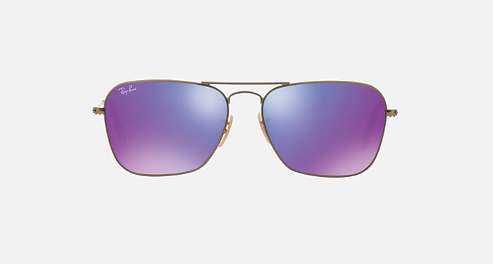CARAVAN Sunglasses in Bronze-Copper and Violet Mirror (58-15