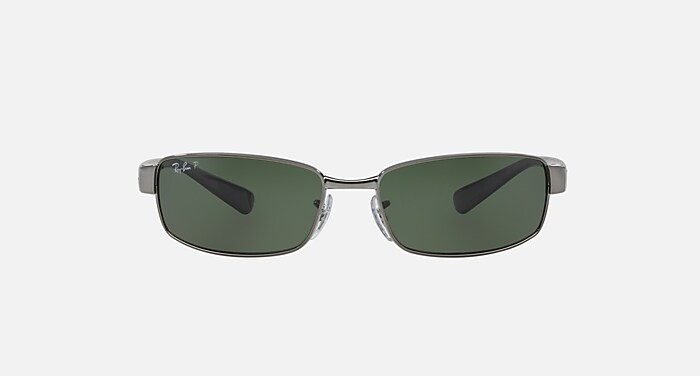 RB3364 Polarized Sunglasses in Gunmetal and Green Polarized (62-17