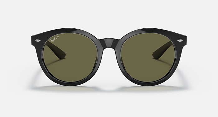 RB4261D Polarized Sunglasses in Black and G-15 Green Polarized (55