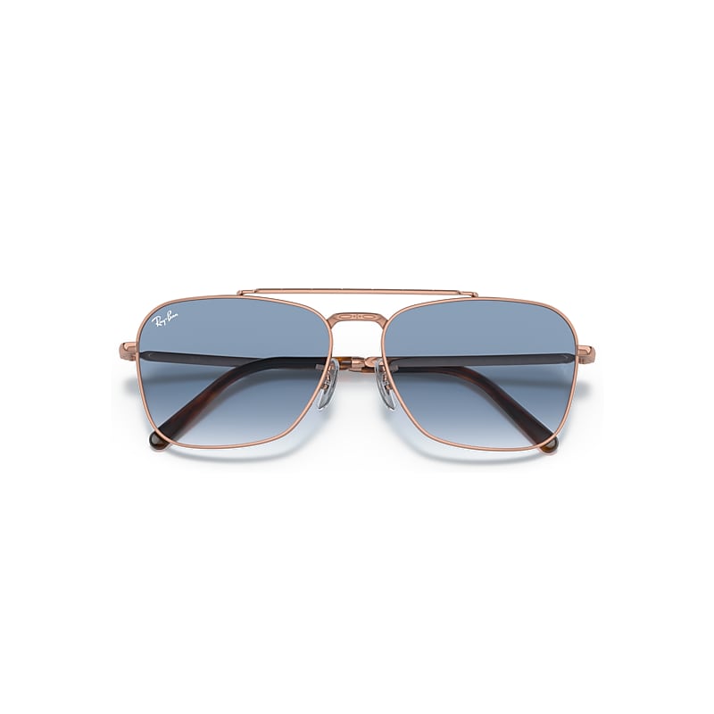 27,720円 rb3636 キャラバン ブルーグラデーション ゴールドフレーム NEW CARAVAN Sunglasses in Rose Gold and Light Blue - RB3636 | Ray