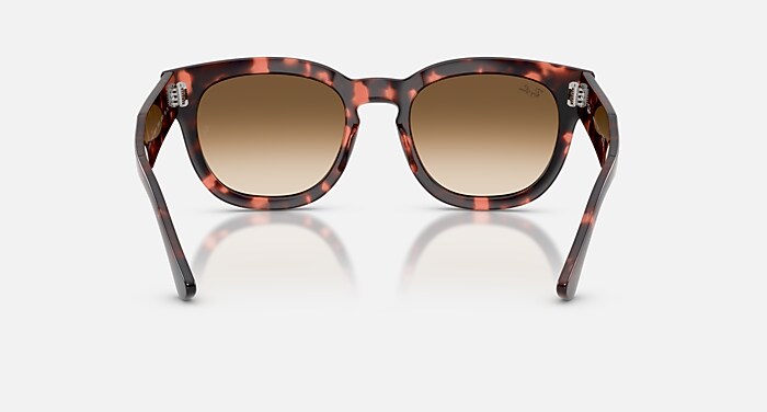 MEGA HAWKEYE Sunglasses in Pink Havana and Clear Gradient Brown