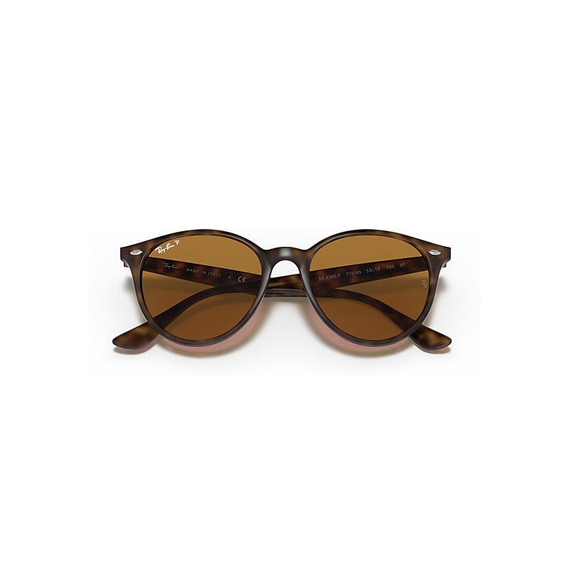 RB4305 Polarized Sunglasses in Light Havana and Brown Polarized