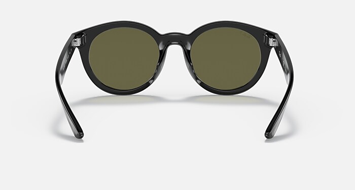 RB4261D Polarized Sunglasses in Black and G-15 Green Polarized (55