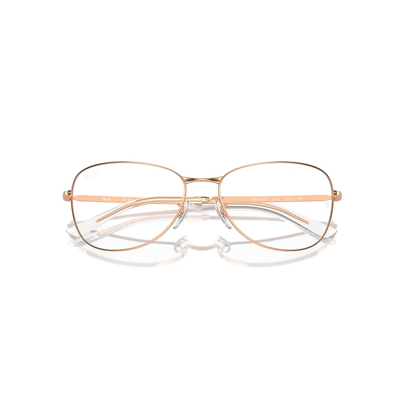 Ray-Ban  Eyeglasses Rose Gold Frame  Lenses Polarized 54-17