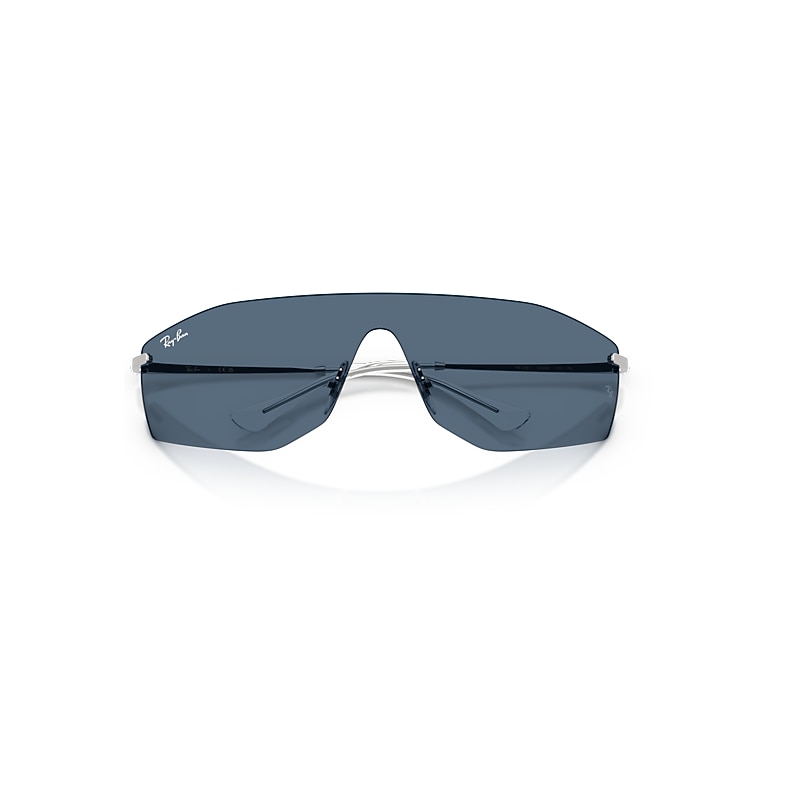 Ray-Ban Alix Bio-based Sunglasses Silver Frame Blue Lenses 01-41