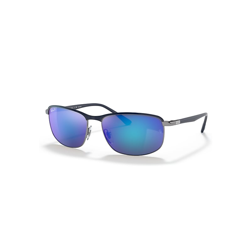 Ray - Ban Unisex Blue/Grey Rb3671ch Chromance 92044L Sunglasses Metal Pillow Polarized Mirror - Image 4