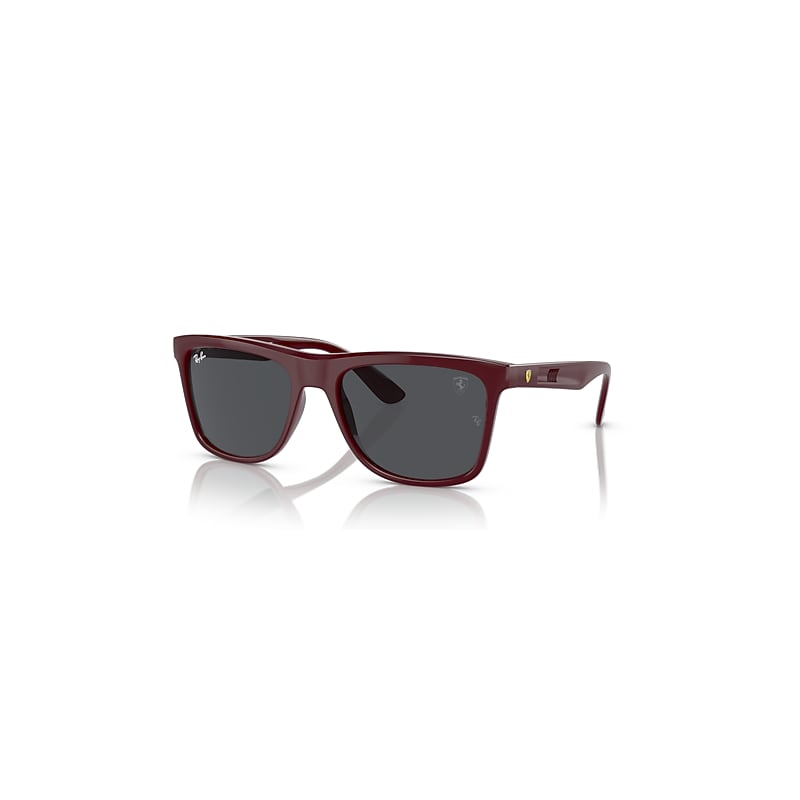 Ray-Ban Rb4413m Scuderia Ferrari Collection Gafas De Sol Rojo Oscuro Montura Gris Lentes 57-19