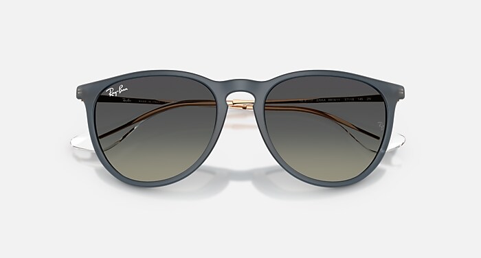 Rubber Blue Sunglasses in Gradient Grey and ERIKA CLASSIC