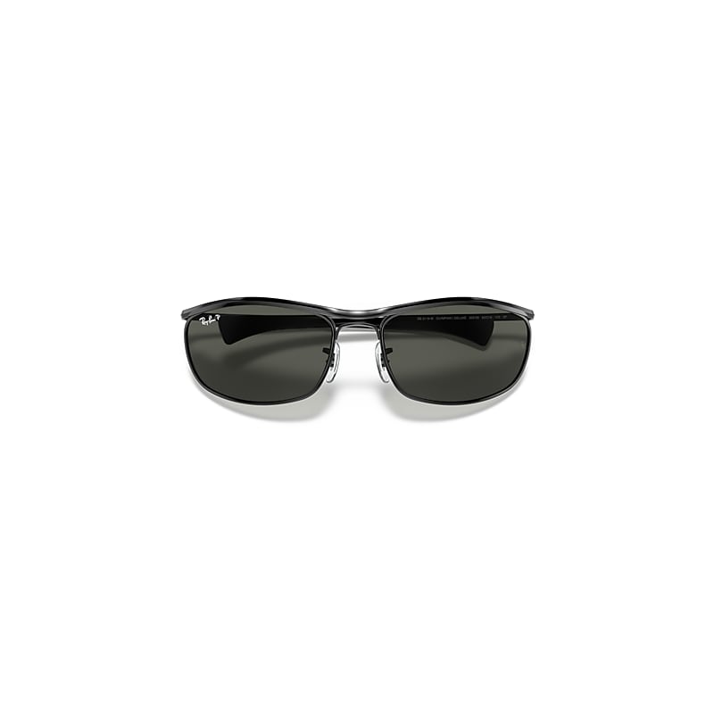 OLYMPIAN I DELUXE Polarized Sunglasses in Black and G-15 Green