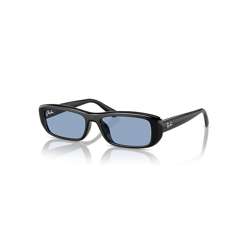 Ray-Ban Sunglasses   Bio-Based - Black Frame Blue Lenses 55-16, RB4436D