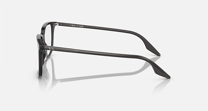 Rb5421 Optics Eyeglasses in Transparent Black Frame and Clear