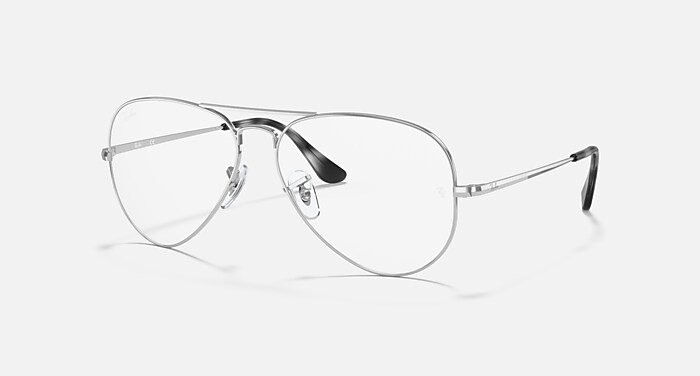 AVIATOR OPTICS Eyeglasses with Polished Silver Frame - RB6489 AVIATOR OPTICS Eyeglasses with Silver Frame - RB6489 | Ray  main image 2