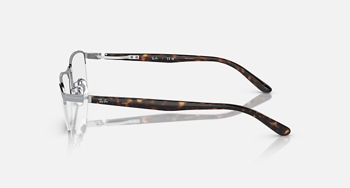 RB6501 OPTICS メガネ シルバー と クリア (55-17) - RB6501D